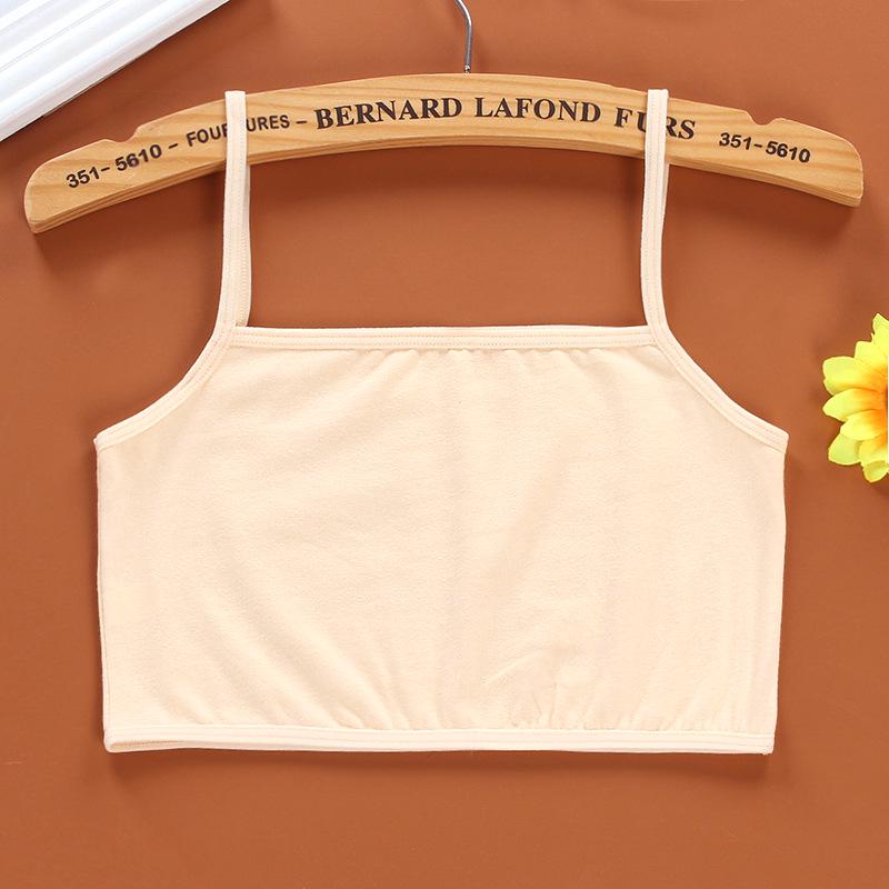 Kids Underwear Cotton Girls Tank Top Candy Color Undershirt Girls Singlet Baby Camisole 8-14Years