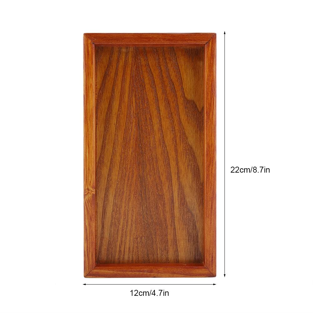 Прямоугольный деревянный поднос для чая, сервировочный стол, тарелка, блюдо для хранения закусок, блюдо для домашнего отеля