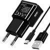 Couleur Blanc Chargeur De l'UE USB C Chargeur Mural Adaptatif Original Ue , Adaptateur Secteur Rapide QC 3.0, Câble Micro B C Pour