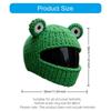 Cartoon Design Motorcycling Helmet Cover Soft Acrylic Knitting Cover For Full Face Helmet Unisex Accessory