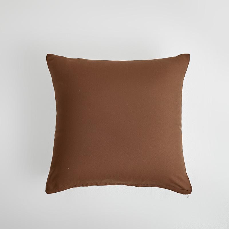 Однотонный отшлифованный чехол для подушки для диванов и гостиных