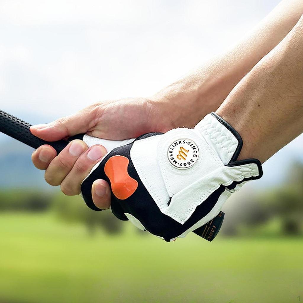 Перчатки для гольфа с полным пальцем для левой руки с поддержкой суставов для занятий спортом на открытом воздухе