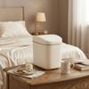 Sealed Design Mini Trash Can Swing Top Lid Plastic Dustbin Durable Small Garbage Can  Desktop Use
