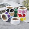 500Pcs/Roll Portable Seal Labels Package Label Sticker Mark Universal Love Heart Shaped