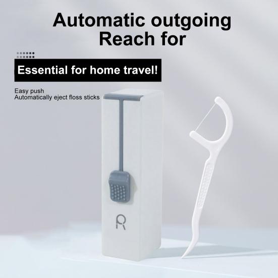 Автоматический портативный ящик для хранения зубной нити большой емкости, пылезащитный, компактный, выбор зубной нити