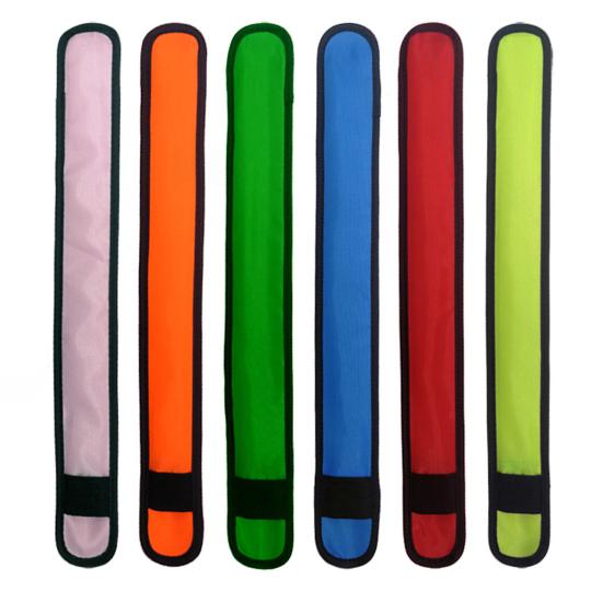 6Pcs LED Light Up Clap Wristband Glow In The Dark Clap Bracelet Running Arm Band Night Safety Cycling Walking Reflective Strips 3 Modes Wrist Light