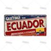 Mfoever  Artisian Argentina Ecuador Chile Colombia License Plate Landmark Metal Sign City State Decorative Car Plate Wall Decor Garage