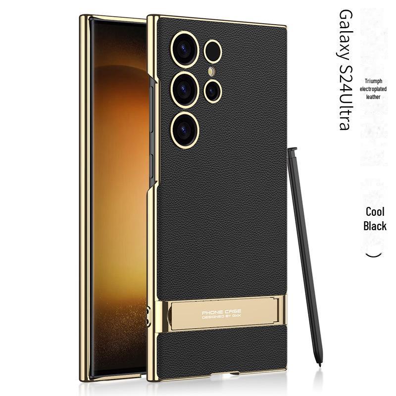 Чехол и держатель для телефона Samsung S24/S25 из ультра-гальванизированной кожи