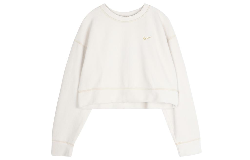 Nike Sweatshirts Women's Gold Crew Neck Moderate Regular CU6094-104