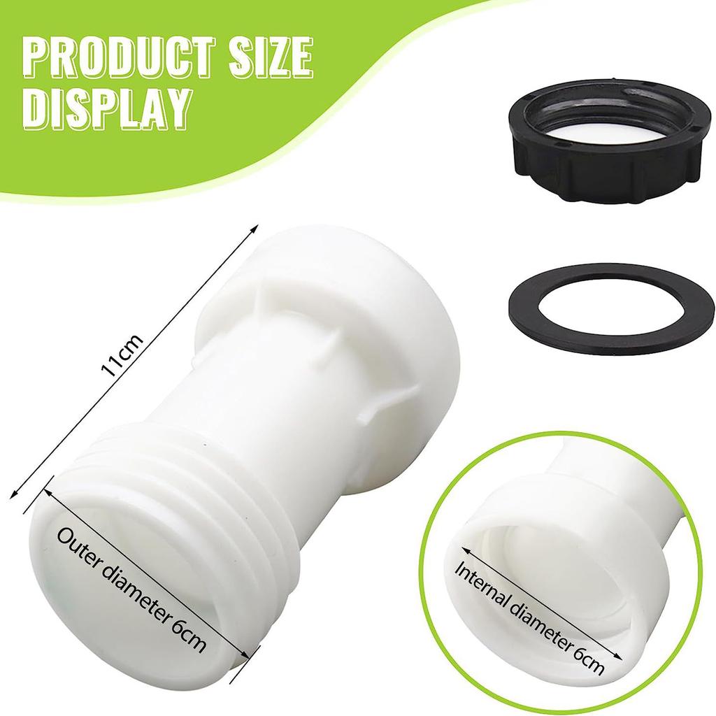 IBC Ton Barrel Extension Tube Joint Coarse Thread Design Connection Accessory Ensure Flexible and Fast Operation