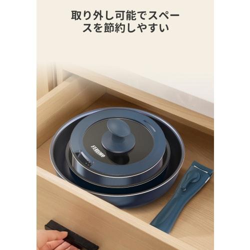 FERLORD Многоручная Съемная Ручка для Сковород, Двойная Блокировка, Легкая Установка