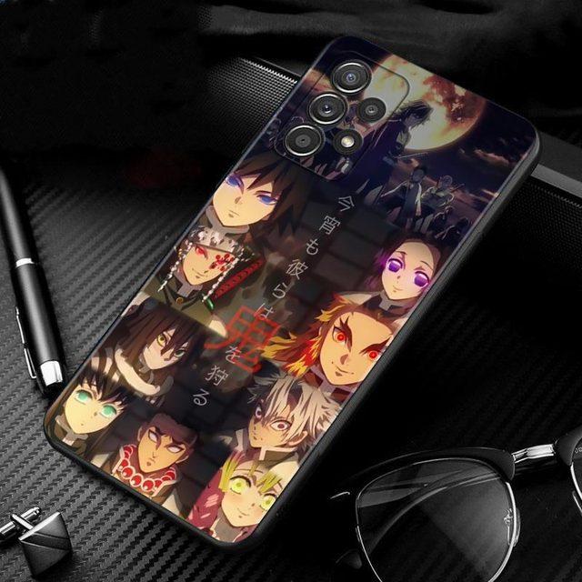 Чехол с рисунком аниме «Demon Slayer Kimetsu» для Samsung Galaxy A51 A71 A01 A11 A21 A21s A31 A41 A72 A52 A42 A32 A22 A12 A02 A02s F42