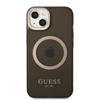 Etui do iPhone 13 Guess MagSafe Czarne Gold Outline