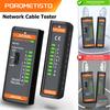 POROMETISTO MCT02 RJ45 RJ11 Тестер сетевых кабелей 8P/6P/4P/2P Тестер экранированных кабелей Детектор телефонных линий LAN Сетевых проводов