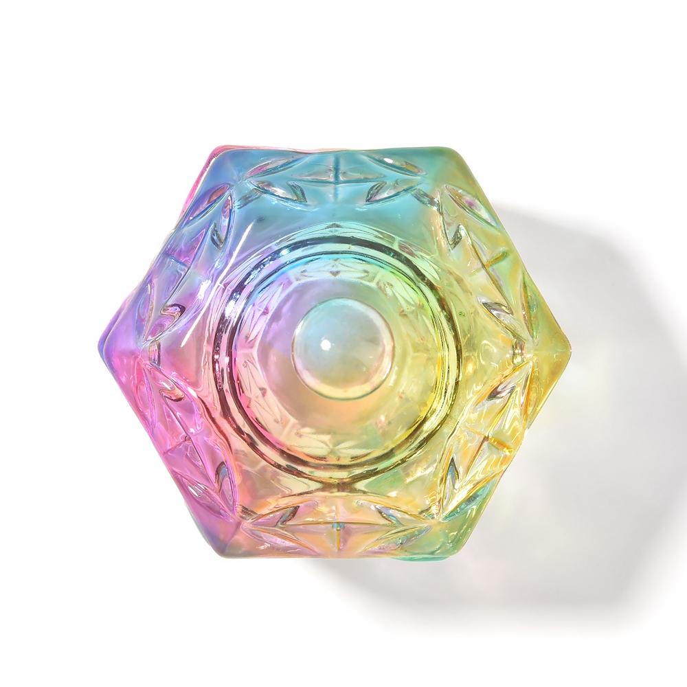 6 шт., хрустальное стекло, акриловая пудра, жидкая чашка для ногтей, красочная переливающаяся крышка для блюда, чаша, держатель для чашки, оборудование, инструменты для дизайна ногтей