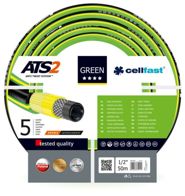 Cellfast Garden Hose Green Ats 1/2" 50M *