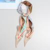 Spring new French literary and artistic simulation silk rhombus scarf imitation fragrant cloud yarn silk scarf women's French elegant small floating b