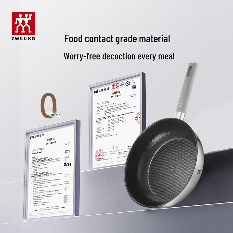 ZWILLING SILVER Ti II Pure Titanium Frying Pan