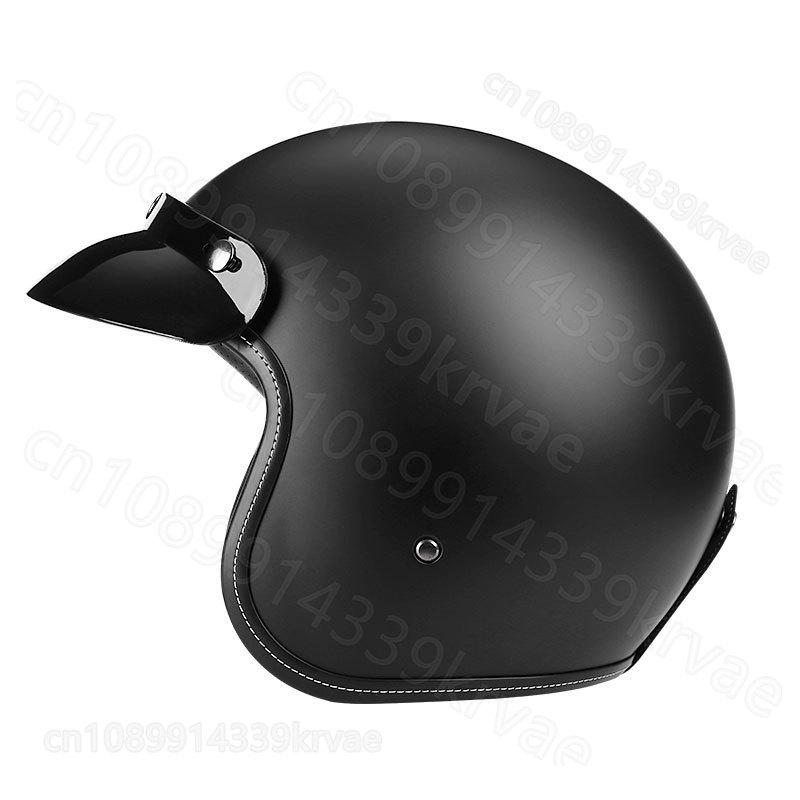 Motorcycle Retro Motorcycle Helmet Electric Vehicle Helmet Riding 3/4 Locomotive Helmet Motorcycle Equipments