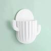 Toothbrush Holder Wall Self-adhesive Seamless Cactus Storage Rack Box Bathroom Organizer Shelf Mobile Phone Closet Organizer