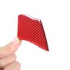 Red Soft Carbon Fiber Steering Wheel Button Cover Trim For Corvette C6 05-13