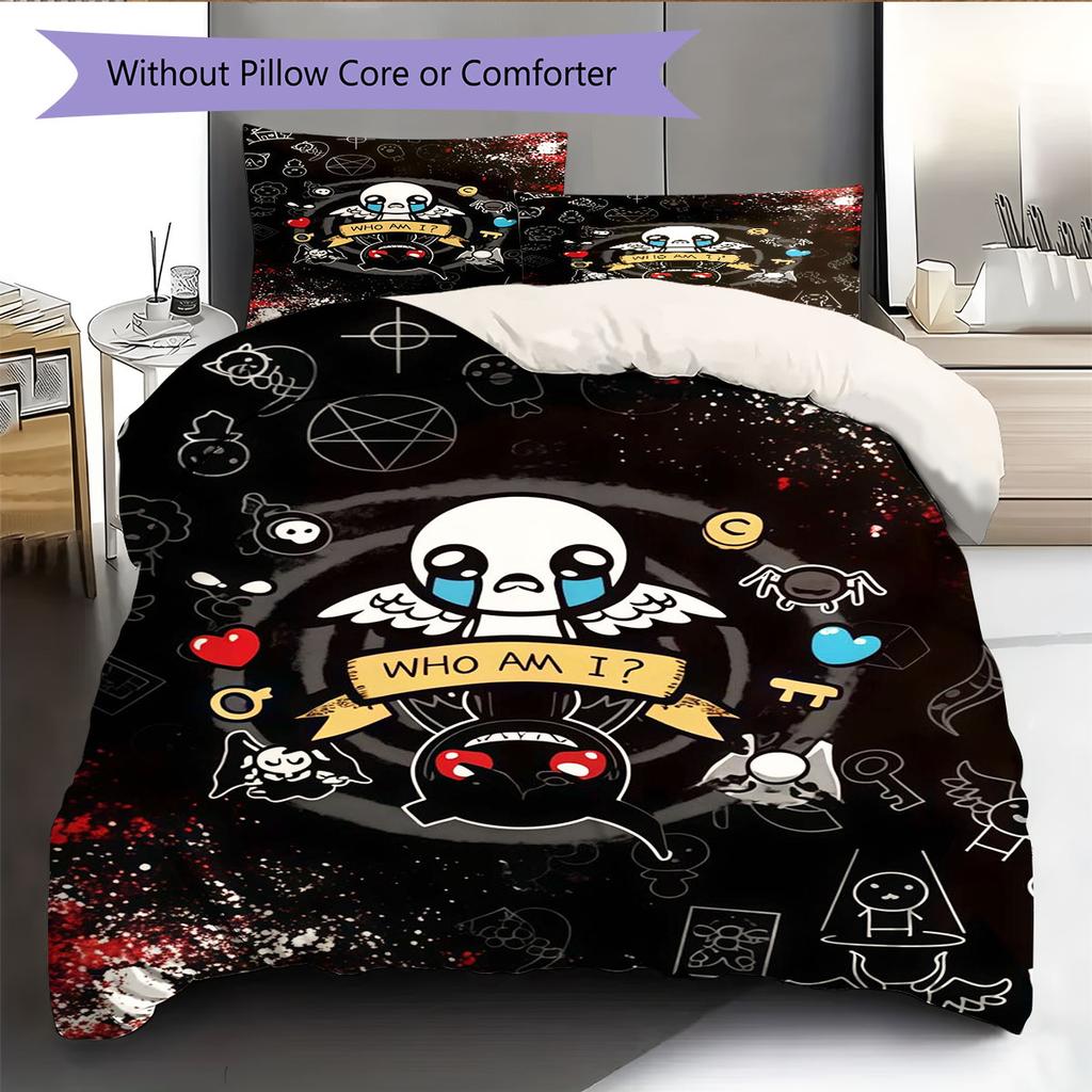 Постер The Binding of Isaac Комплект постельного белья Одеяло Пододеяльник Наволочка Домашний Декор Подарок на День Рождения (1 пододеяльник + 2 наволочки, без наполнителя)