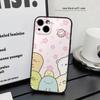 Милый мультяшный Sumikko Gurashi Для iPhone 13,17,11,12,16,14,15,Plus,Pro Max Мягкий силиконовый черный чехол для телефона