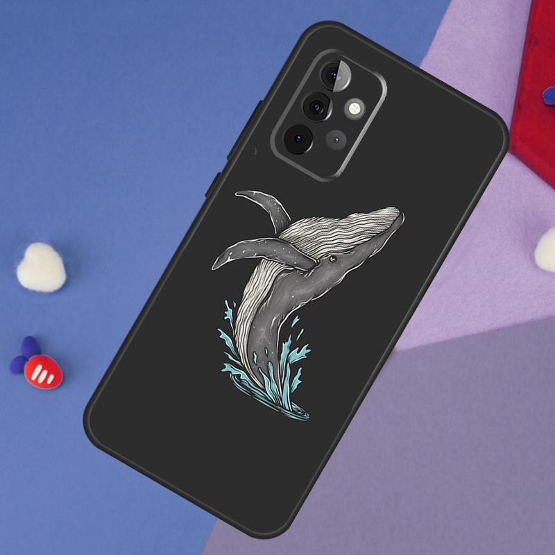 Кит Рыба Волна Море Чехол Для Samsung Galaxy A52 A53 A33 A13 A34 A54 A14 A35 A55 A15 A56 A36 A26 A16 A06 A22 A32