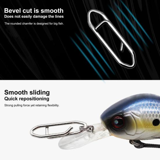 260 шт. Рыболовные скоростные застежки Ржавчиностойкие Высокопрочные Пресноводные Морские Из нержавеющей стали Скоростная застежка Быстросъемный соединитель Снасть