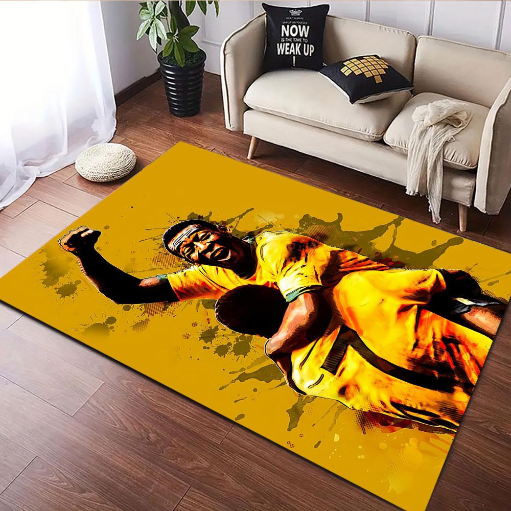 "Celebration of Victory in Yellow" Patterned carpet, suitable as a non slip play mat for the living room and bedroom sofa