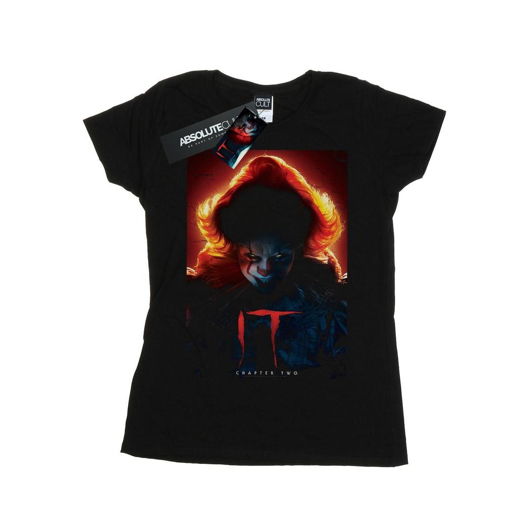 It Chapter 2 Womens/Ladies Pennywise Poster Cotton T-Shirt