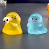 10Pcs Cartoon Ghost Figurines Miniatures Light In The Dark Ghost Statue  Car Accessories