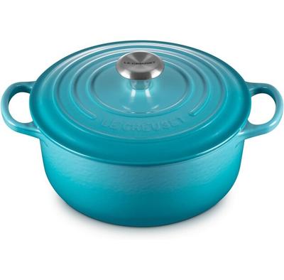 Жаровня Le Creuset Signature круглая 20 см Caribbean 2,4 л (21177201702430)