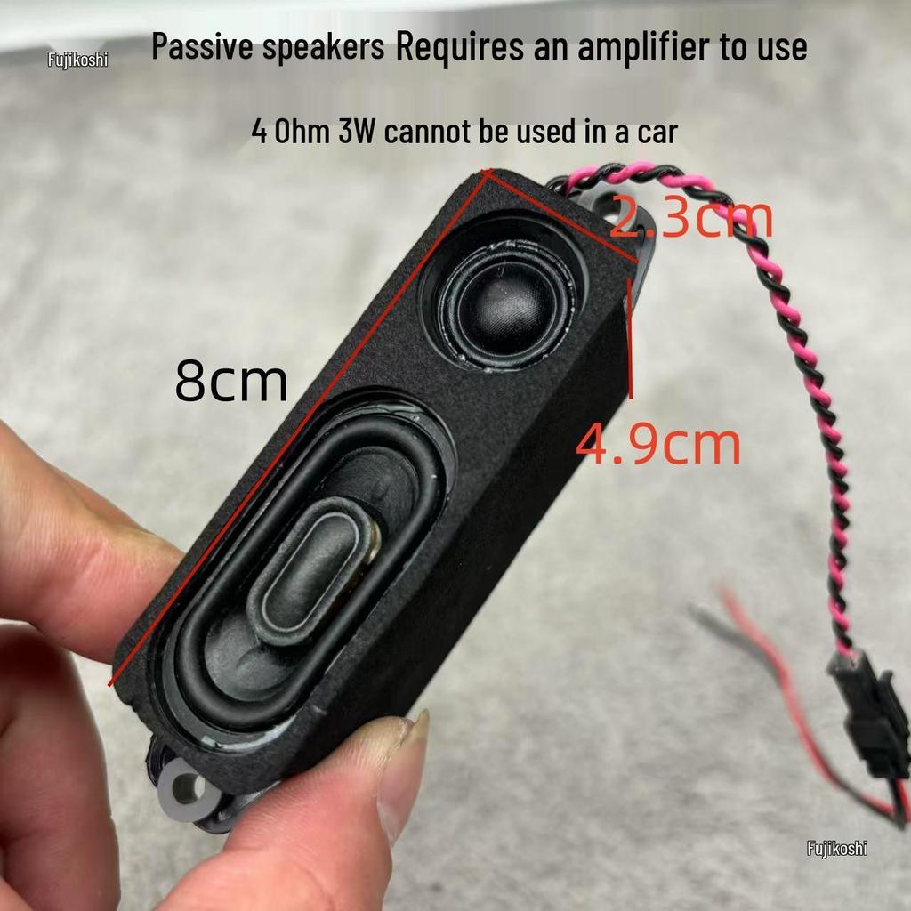 Audiophile 4 Ohm 3W Mini Two-Way Passive Speakers, compatible with wired remote control amplifiers.