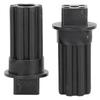 2 шт. Соединительная муфта шнека мясорубки, черная пластиковая, быстрая установка, соединительная муфта шнека мясорубки