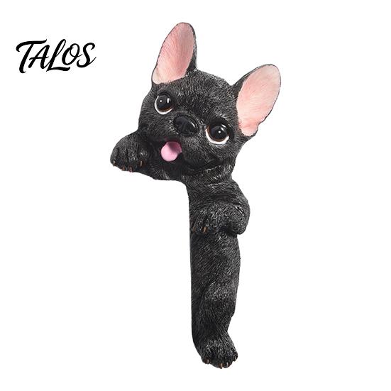 Наклейка на стену Frenchie, 3D французский бульдог, смоляная крышка для выключателя света, милый мультяшный пес, наклейка-декор для розетки, самоклеящаяся пластина с животным для дома, спальни