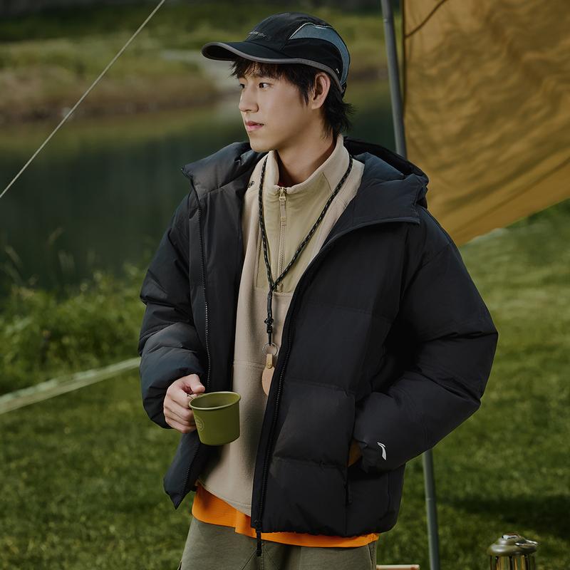 Мужская/женская короткая куртка Li Ning Outdoor CF с наполнителем из утиного пуха AYMV157-4
