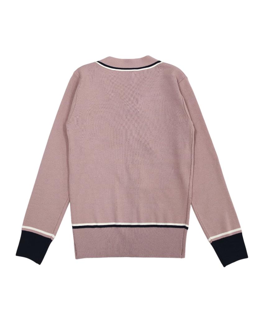 MONBIRDIE GOLF Marie Ribbon Knit Pink