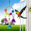 Bird Cage Toy Set with Bell Bridge Creative Parrots Small Birds Chewing Hanging Ring Toy Interactive Activity Toy