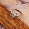 Moonstone 925 Sterling Silver Ring Solid Stone Ring Statement Gemstone Ring Bridal Ring Gift For Christmas 3.95 Gms Approx
