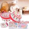 & Kitchen Liner Pastry Tools Cake Paper Cups Muffin Cases Cupcake Wrappers Santa Claus Christmas