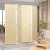 Wooden Room Divider Folding Screen Partition 4 Panels 180 X 180 Cm Natural Wood