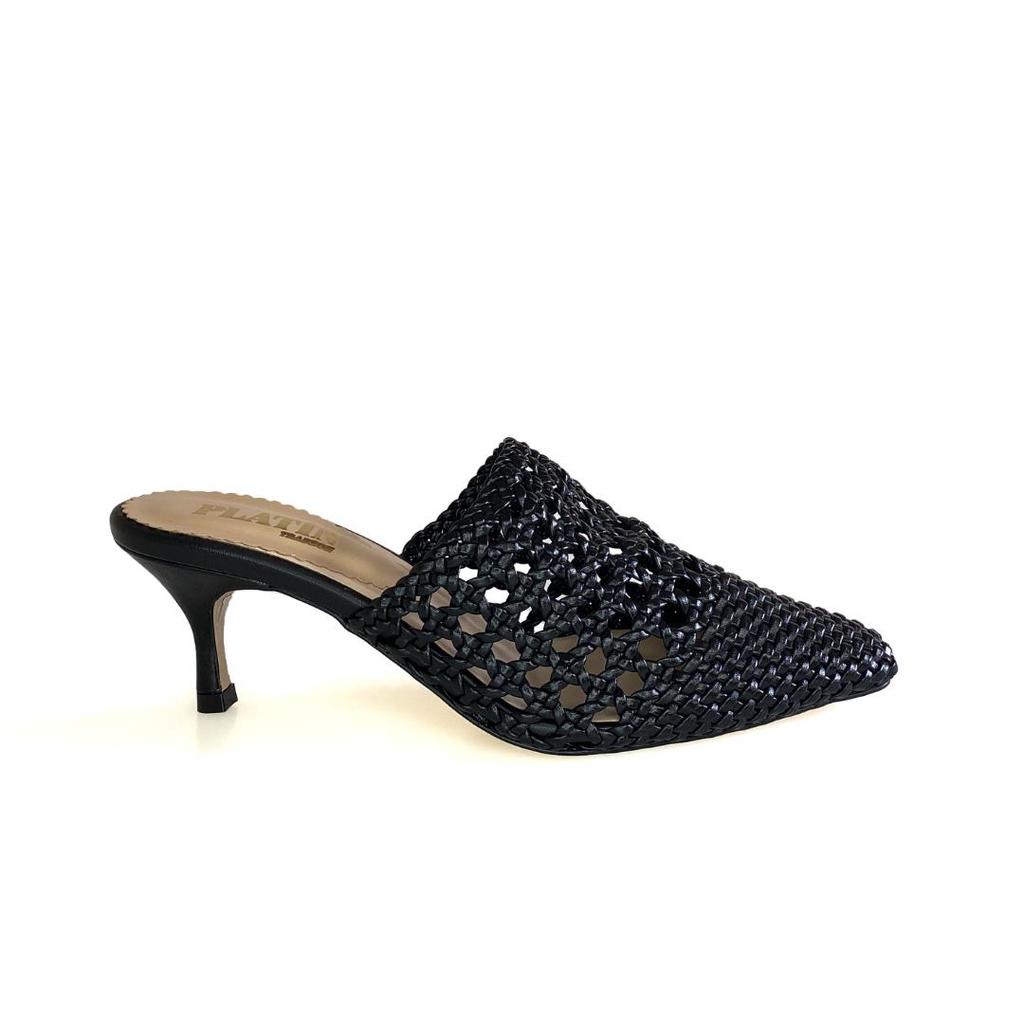 Женские стильные тапочки на каблуке, летняя коллекция