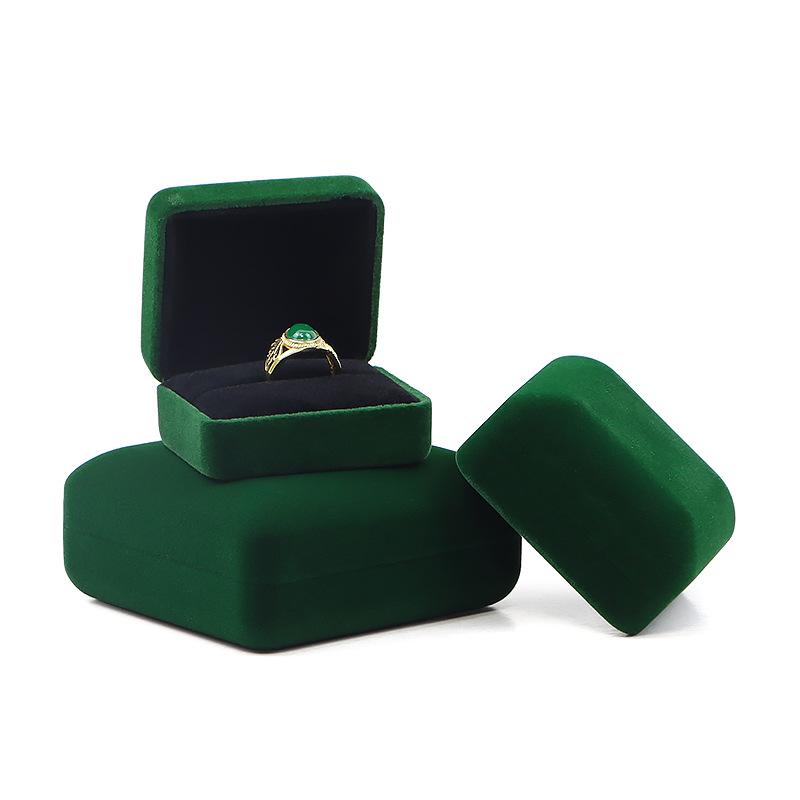 High end velvet iron box jewelry box, gold jewelry jade gift ring box, necklace bracelet jewelry packaging box