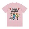 Футболка с принтом I Love Miners Otaku Game Funny Meme Футболка унисекс Женская одежда 100% хлопок Повседневные футболки с коротким рукавом большого размера