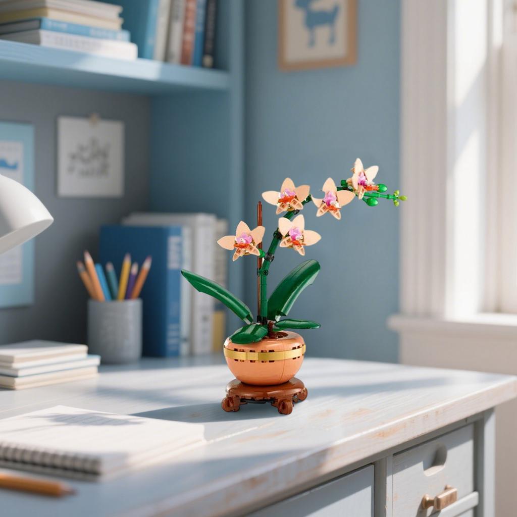 Букет роз Конструктор, Подарок для девочки, Вечный цветок, Развивающая игрушка для сборки