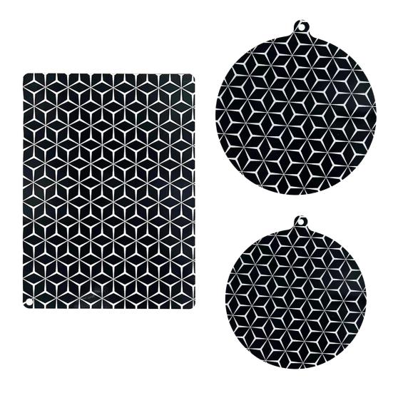 Коврик для варочной поверхности, устойчивый к высоким температурам, многоразовый, безопасный, силиконовый, нескользящий, индукционный коврик, кухонные принадлежности