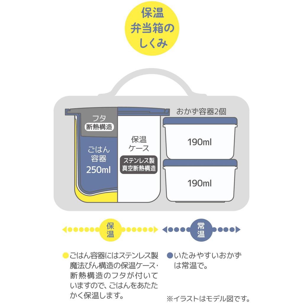 Термос Термо Ланч-бокс Go Disney Blue Yellow BLY Приблизительно. 0,6 ДБК-256DS