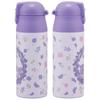 Skater 360ml Stainless Steel Mug Bottle with Insulated Heat and Cold featuring Kuromi and Flower Wreath Design Functions, Sanrio's (SDPC4-A)