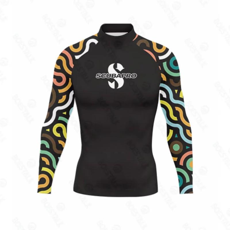 Mens Lightweight Quick-Dry Rash Guard UV Protection Swimwear Surfing Diving Beach Water Sports Summer